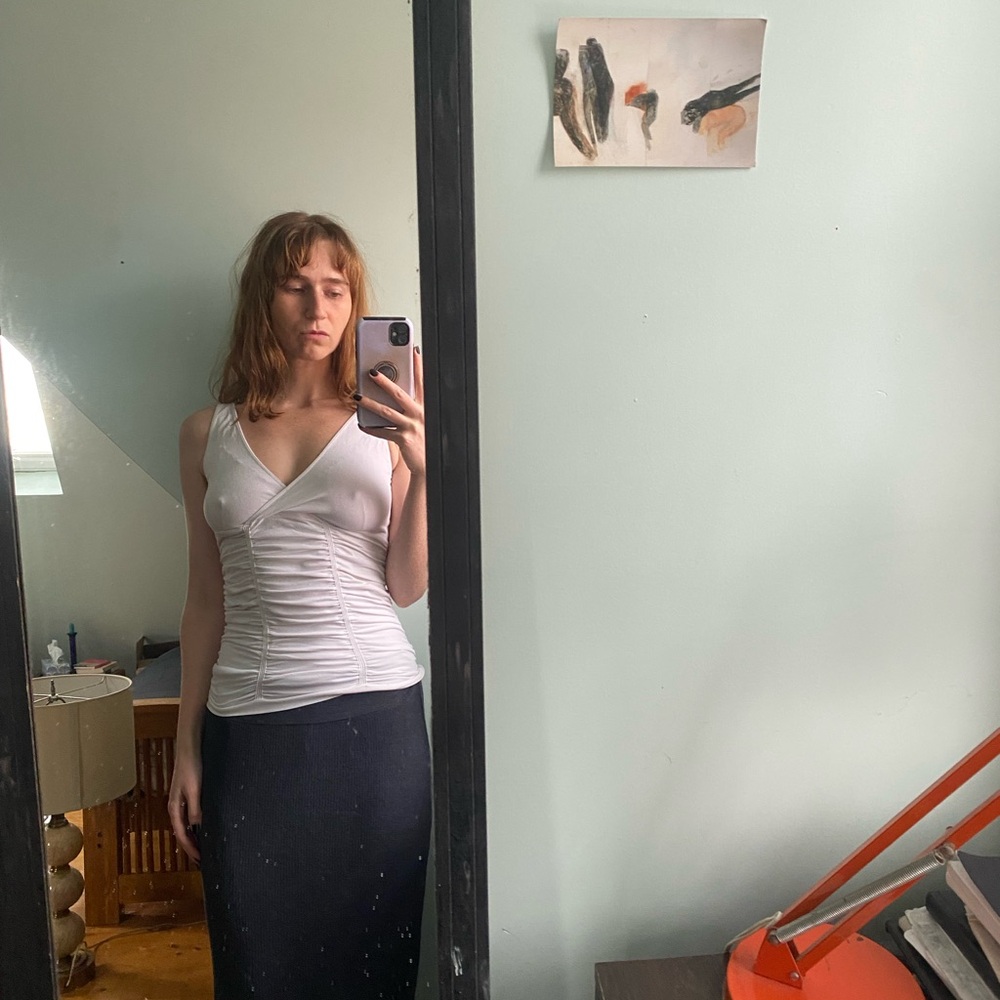 Elegant White Sleeveless Top